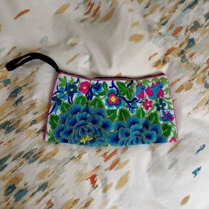 Embroidered Clutch